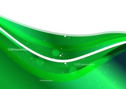 Green Wave Background