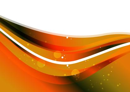 Free Download Orange and Green Wave Background Template with Space for ...