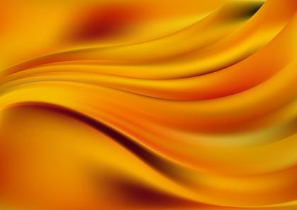 Flowing Orange Abstract