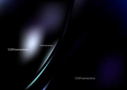 Glowing Black and Blue Wave Background Vector Eps