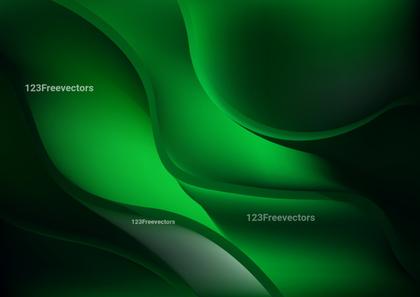 Green Wave Background