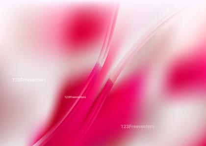 Abstract Shiny Pink and White Wave Background Vector Image