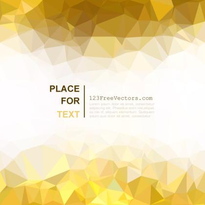 Light Golden Abstract Polygonal Triangular Background Image