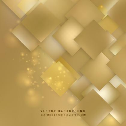 Gold Geometric Square Background