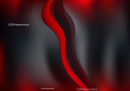 Red Wave Abstract
