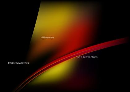 Red and Yellow Abstract Wave Background