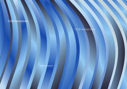 Blue Wavy Stripes