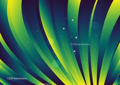 Abstract Green and Blue Lines