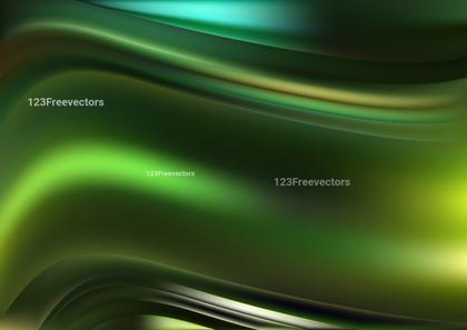 Flowing Green Abstract