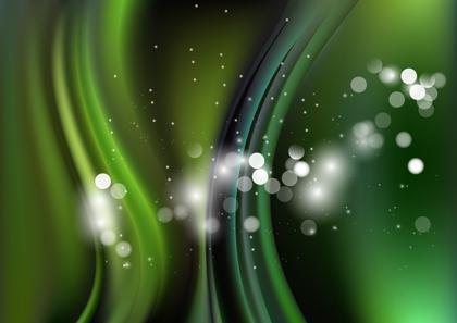 Free Download Abstract Green and Black Bokeh Vertical Wavy Background