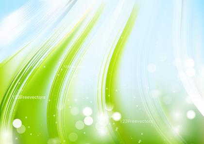 Abstract Green and Blue Lines