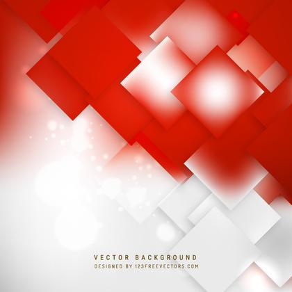 Abstract Red White Square Background Design