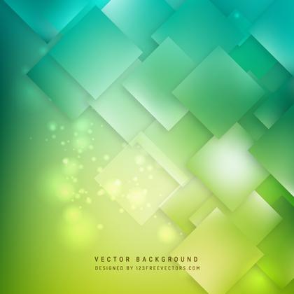Abstract Green Turquoise Square Background Design