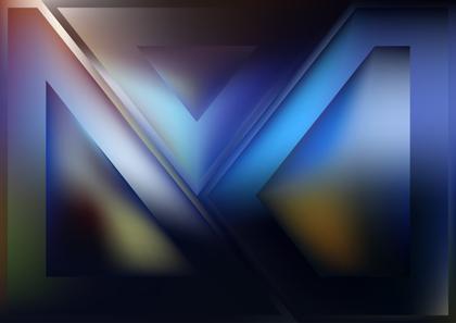 Abstract Blue Geometric Design