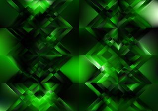 Geometric Green Abstract