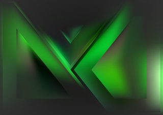 Geometric Green Abstract