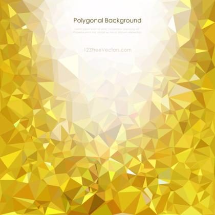 Golden Geometric Polygon Background Design