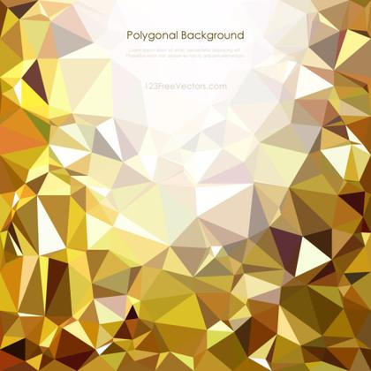 Golden Abstract Geometric Polygon Background Design