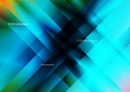 Abstract Blue Geometric Design