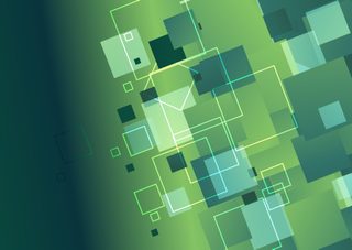 Geometric Green Abstract