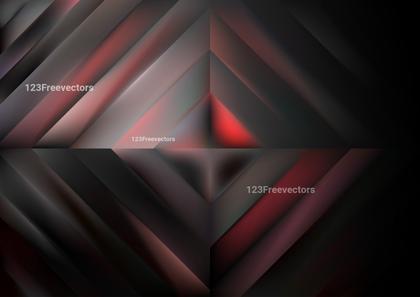 Abstract Geometric Red and Black