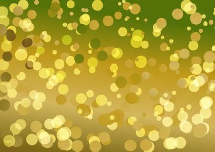 Golden Bokeh on Gradient Background
