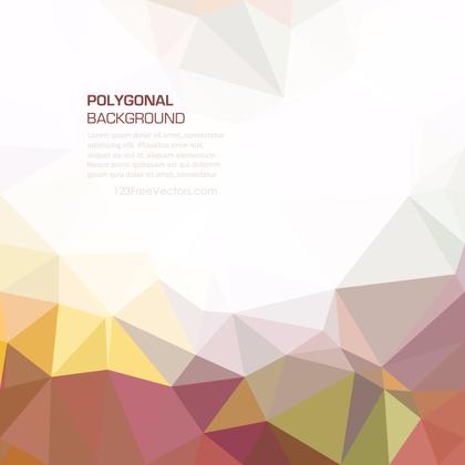 Colorful Polygonal Triangular Background Vector