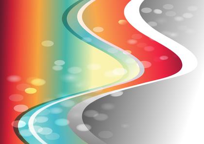 Red Blue and Grey Wave Book Cover Background Template