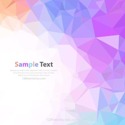 Colorful Geometric Polygon Background Design