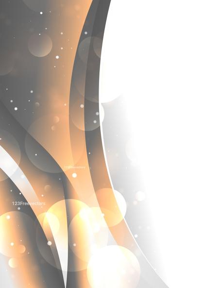 Abstract Orange and Grey Business Wave Background Illustration