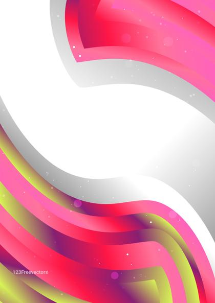 Abstract Wavy Background with Pink and Red Gradient