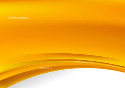 Glowing Orange Wave Business Background Vector Illustration