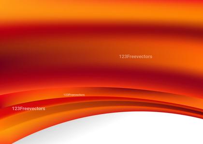 Abstract Orange and Red Wave Background