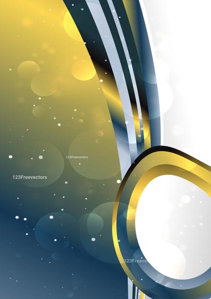 Abstract Blue and Gold Background Design Template Design