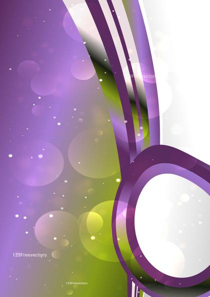Abstract Purple and Green Design