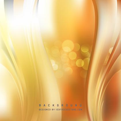 Orange Wave Design Background