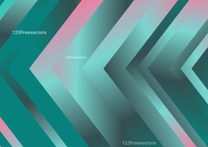 Geometric Teal and Pink Abstract