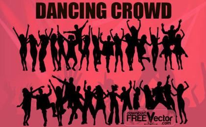 Free Vector Dancing Crowd