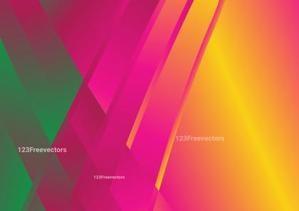 Abstract Pink Green and Yellow Liquid Gradient Modern Geometric Background