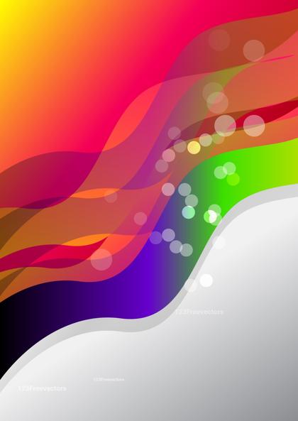 Colorful Fluid Color Vertical Wave Business Background