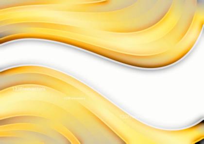Abstract Yellow Wave Background