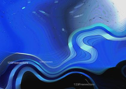 Blue Wave Abstract