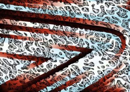 Layered Lines Abstract