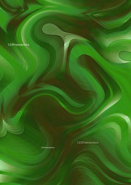 Abstract Green Swirls