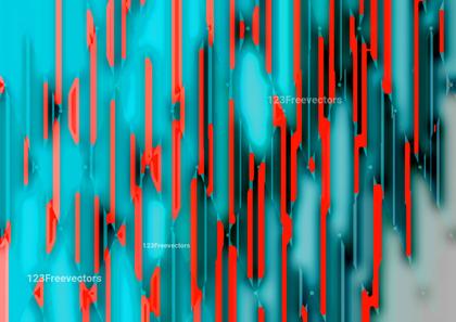 Abstract Red and Teal Vertical Stripes