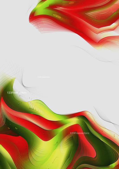 Abstract Red and Green Waves