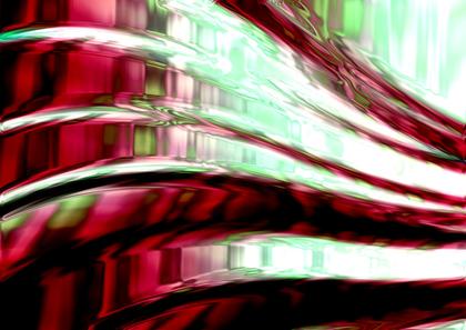 Crimson and Green Abstract
