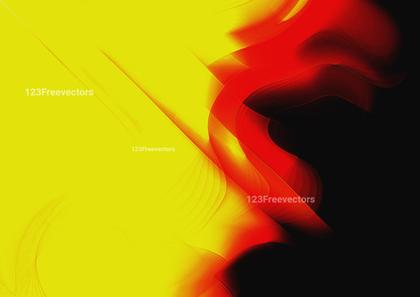 Abstract Yellow and Red Waves
