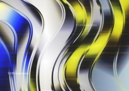 Abstract Blue Yellow and Black Graphic Background Design