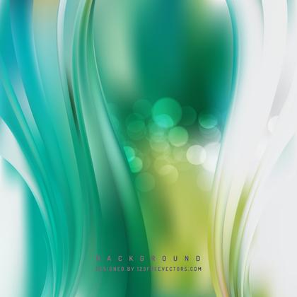 Green Turquoise Wave Background
